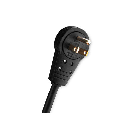 WATTBOX - 360 ROTATING MALE POWER CORD 90 DEGREE ANGLE 3 PRONG EXTENSION CORD - 10FT (BLACK)
