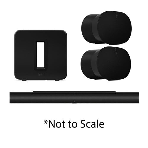 SONOS - ULTIMATE IMMERSIVE SET WITH (1) ARC ULTRA (1) SUB G4 (2) ERA 300 (BLACK)