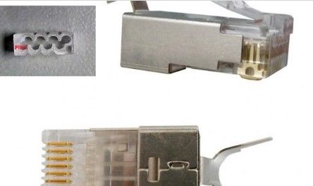 RJ45 - CAT6A Shielded CONNECTORS, 100PK