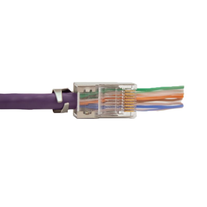 EZ-45 CAT6A Shielded RJ45 Metal Connectors - 100pk