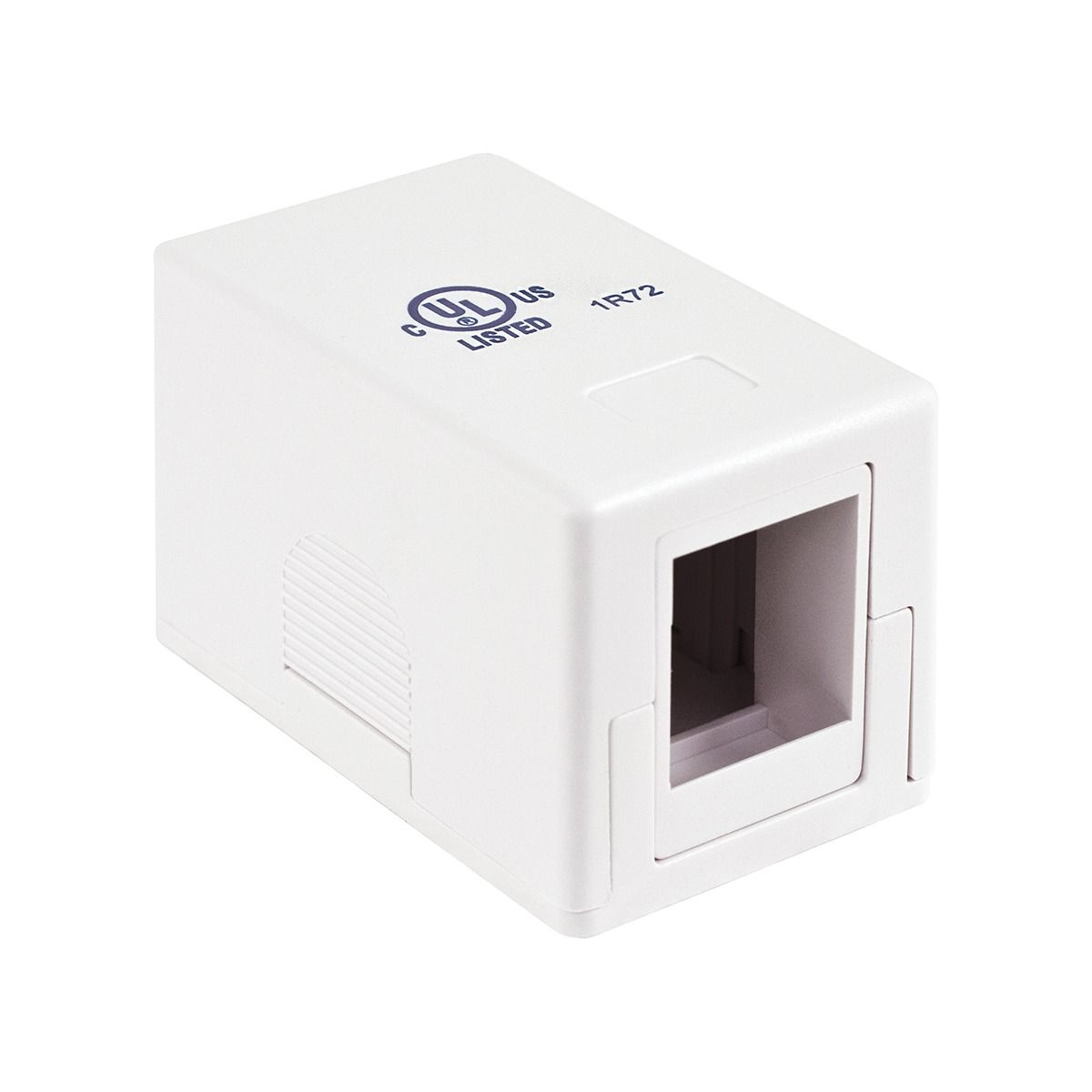 1-Port Surface Mount for Keystone - No JACK, White