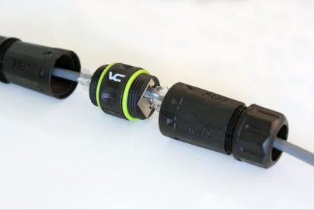 Outdoor Waterproof Cat6 Coupler, Ea