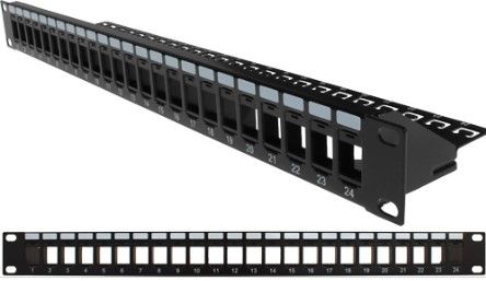 Rack Mount Patch Panel 1U 24 Port