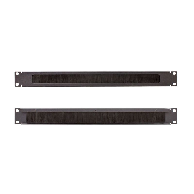 1U Rack Mount Brush Panel Pass-Through