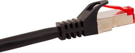 CAT6A Shielded 7ft Black, Mold Injection