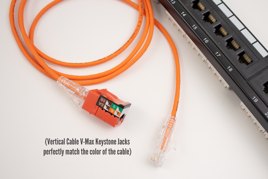 CAT6A Slim Patch Cord 10ft Orange  (077-2077/10OR)