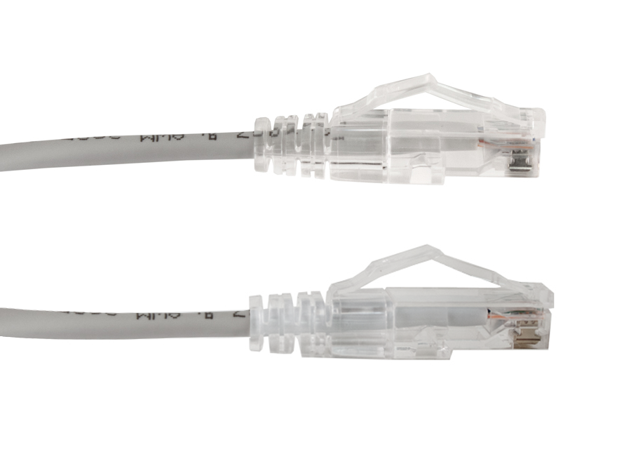 CAT6A Slim Patch Cord 1ft Grey (077-2022/1GY)