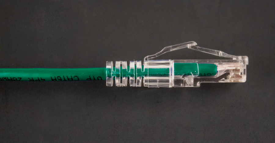 CAT6A Slim Patch Cord 0.5ft Green (077-2012/05GR)