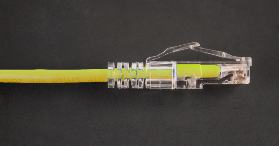 CAT6A Slim Patch Cord 10ft Yellow  (077-2081/10YL)