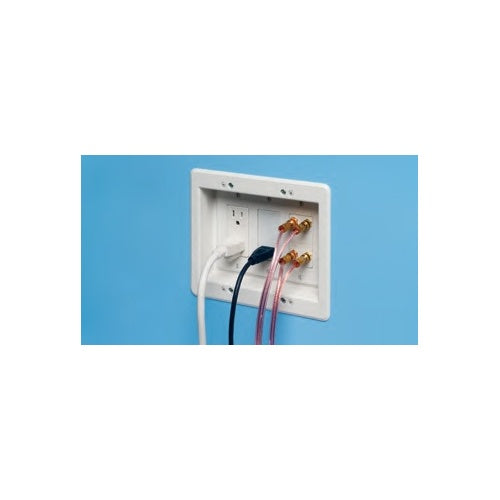 Arlington TVBS507 3-Gang White TV Box