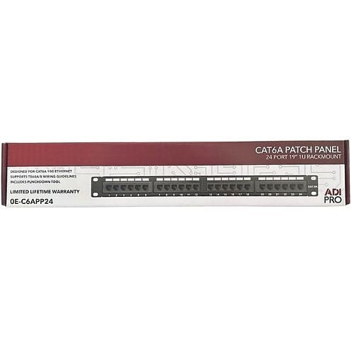 ADI PRO 0E-C6APP24 24-Port CAT6A Patch Panel