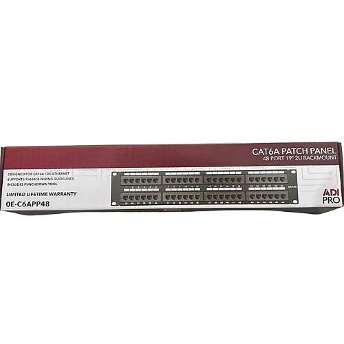 ADI PRO 0E-C6APP48 48-Port CAT6A Patch Panel
