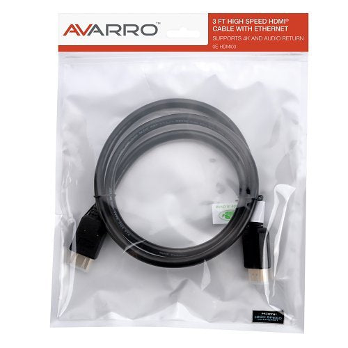 AVARRO 0E-HDMI03 3\' HDMI Cable with Ethernet