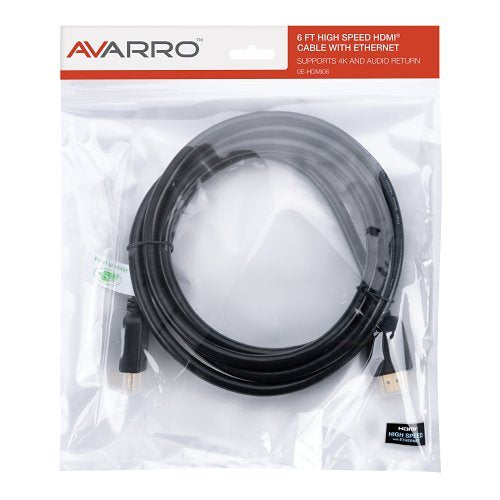 AVARRO 0E-HDMI06 6\' HDMI Cable with Ethernet