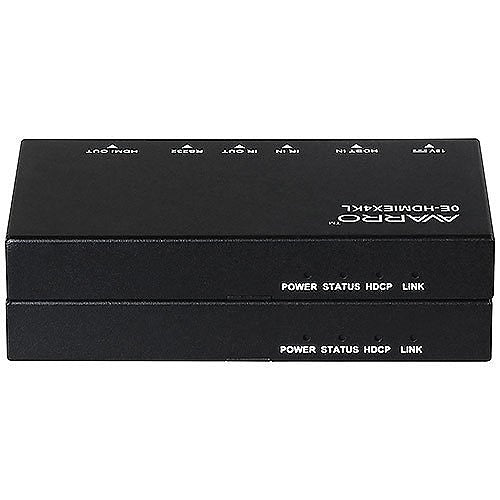 AVARRO 0E-HDMIEX4KL 4K 60hz HDBT PoE/HDCP 2.2 Extender, Black (Replaces HDMIEXT4K)