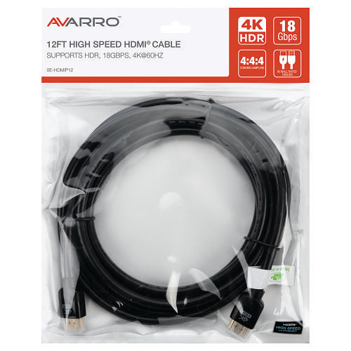 AVARRO 0E-HDMIP12 12\' UHD 4K HDMI Cable with Ethernet