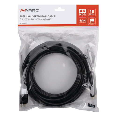 AVARRO 0E-HDMIP20 20\' UHD 4K HDMI Cable with Ethernet