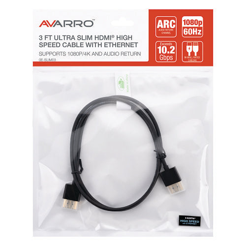 AVARRO 0E-SLIM03 3\' Ultra Slim 1080p HDMI High Speed Cable