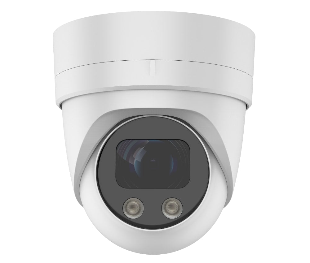 ClareVision 8MP IP Performance Series Motorized Varifocal Color at Night Turret Camera (White)