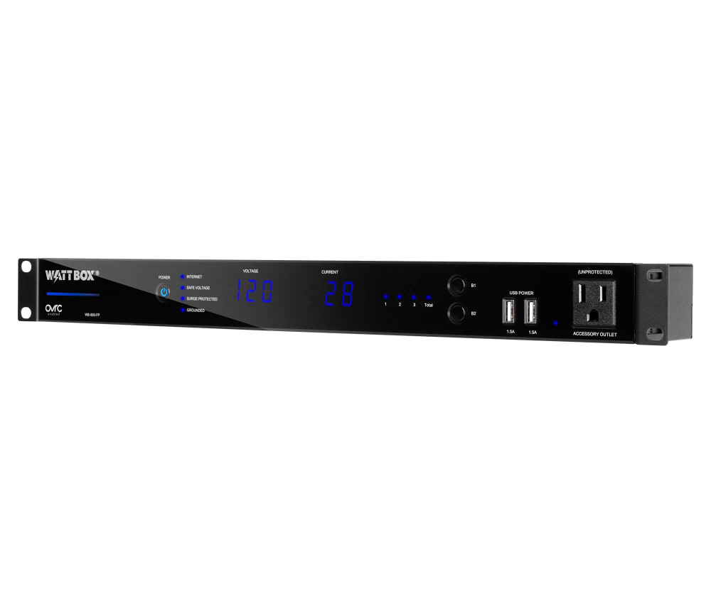 WattBox® 800 Series Rack Mountable Faceplate Display