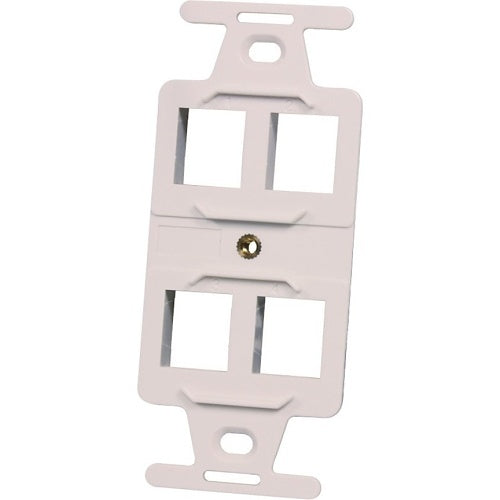 Ortronics KS106S4 Frame, Keystone, Hole Fog ,hite