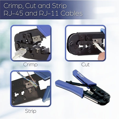 TRENDnet TC-CT68 Crimp Tool, RJ-11/RJ-45 Cut Strip Crimp