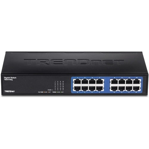 TRENDnet TEG-S16DG 16-Port Gigabit GREENnet Desktop, 32Gbps