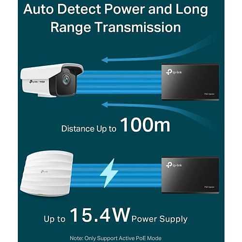 TP-Link TL-POE150S PoE Injector, IEEE 802.3af Compliant