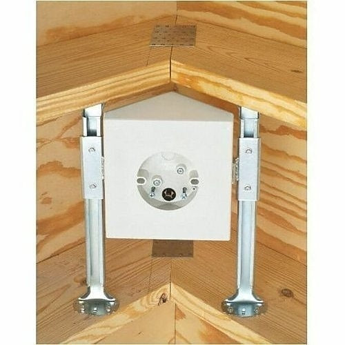 Arlington FB900 Fan and Fixture Mounting Box for New Construction, White