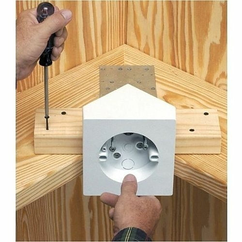 Arlington FB900 Fan and Fixture Mounting Box for New Construction, White