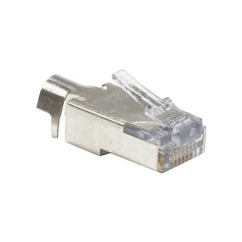 Platinum Tools 105022 EZ-RJ45 STP CAT5e/CAT6 UTP Connector with External Ground, 50-Piece