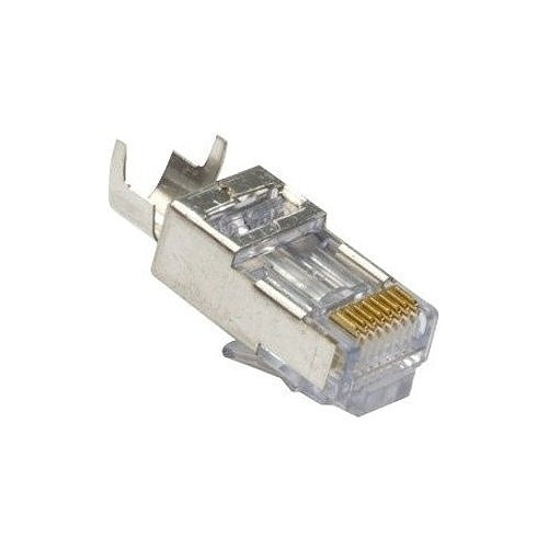 Platinum Tools 105022 EZ-RJ45 STP CAT5e/CAT6 UTP Connector with External Ground, 50-Piece