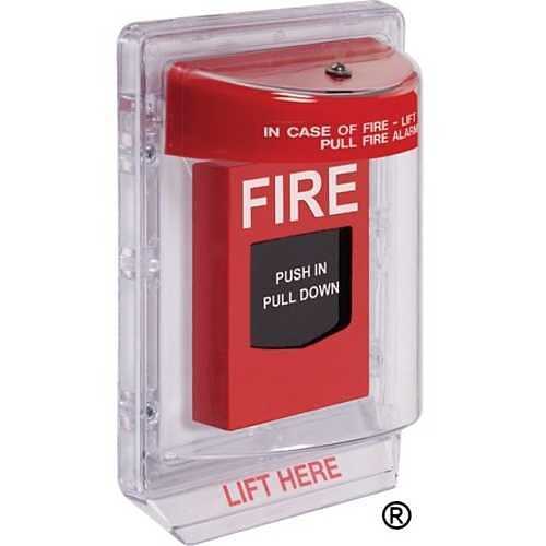 STI 1200 Stopper II without Horn Flush Mount, Fire Label