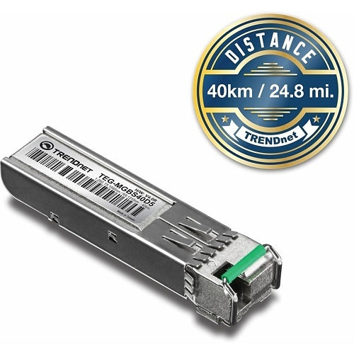 TRENDnet TEG-MGBS40D5 SFP Dual Wavelength Single-Mode LC Module 1550 (40 km)