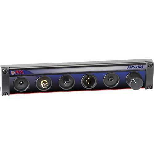 RDL AMS-HR6 Mounting Panel for RDL AMS Accessories, Allows Easy Customization of Rack Mounted User Interfaces