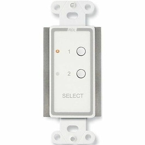 RDL D-RC2ST Series 2-Channel Remote Control for STICK-ON Audio or Video Sources, White