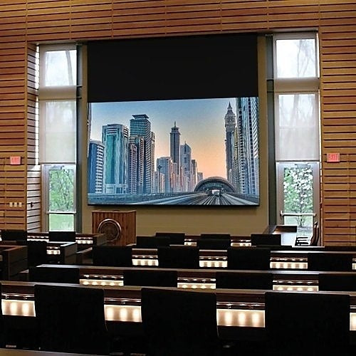 Draper 116486U Targa XL 222\\" diag. Electric Projection Screen, 16:10, Built-in Low-Voltage Controller and Switch, Matte White XT1000E Surface