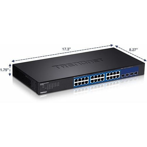 TRENDnet TEG-30284 24-Port Gigabit Web Smart with x 10G SFP+ Slots