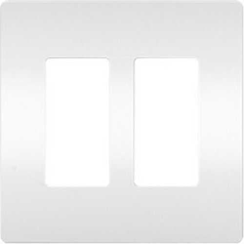 Pass & Seymour RWP262W Radiant, Two-Gang Screwless Wall Plate, White