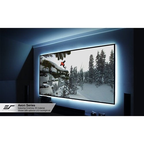 Elite Screens AR100H2-AUHD Aeon AcousticPro UHD Series 100\\" Wall Mount Edge Free Fixed Frame Projector Screen, 16:9