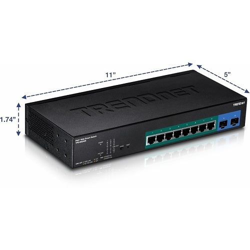 TRENDnet TPE-082WS 10-Port Gigabit Web Smart PoE+ Switch