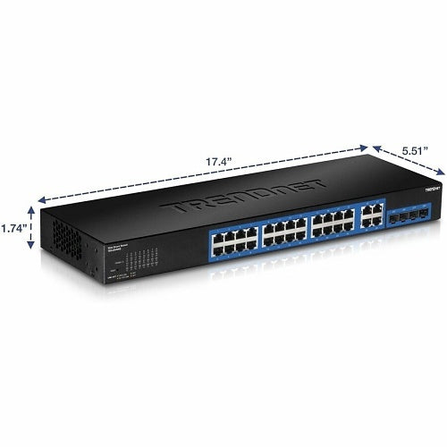TRENDnet TEG-284WS 28-Port Gigabit Web Smart Switch