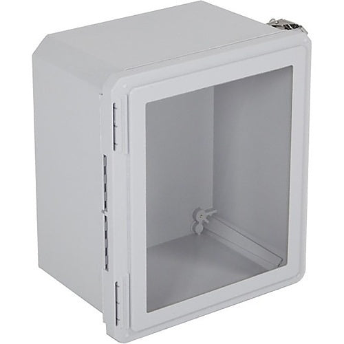 STI EF141208-W Mounting Device, Fiberglass Enclosure with Window, 14" x 12" x 8"