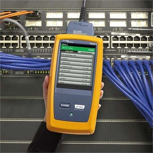 Fluke DSX2-5000QI/GLD 1 GHz DSX-5000 CableAnalyzer with Quad OLTS, Fiber Inspection, Wi-Fi and 1-Year Gold Support
