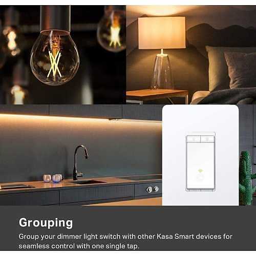 TP-Link HS220 Smart Wi-Fi Light Switch, Dimmer