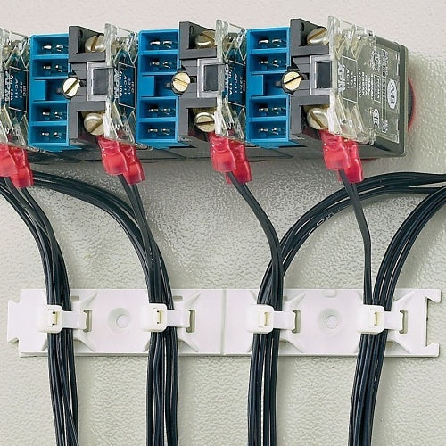 Panduit ABMQS-A-C Multiple Bridge Cable Tie Mount, Adhesive