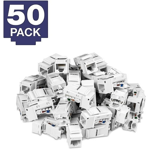TRENDnet TC-K50C6 50 Pack CAT6 RJ-45 Keystone Jack
