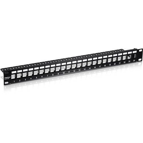 TRENDnet TC-KP24S 24-Port Blank Keystone Shielded 1U Patch Panel