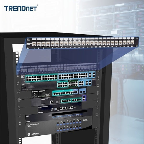 TRENDnet TC-KP24 24-Port Blank Keystone 1U Patch Panel