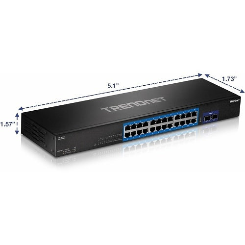 TRENDnet TEG-30262 24-Port Gigabit Switch with x 10G SFP+ Slots